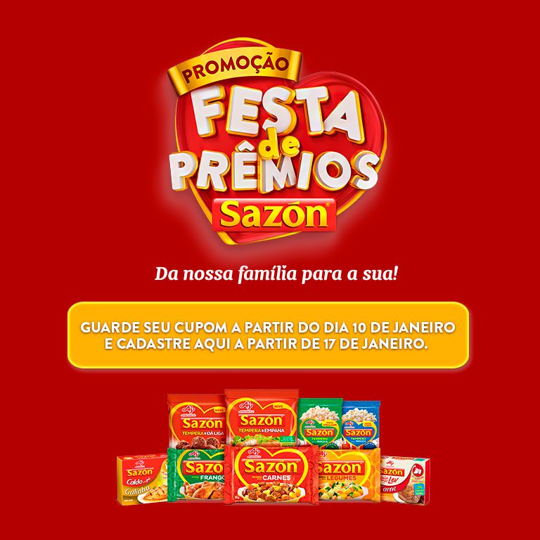 Promoção Festa de Prêmios Sazón®