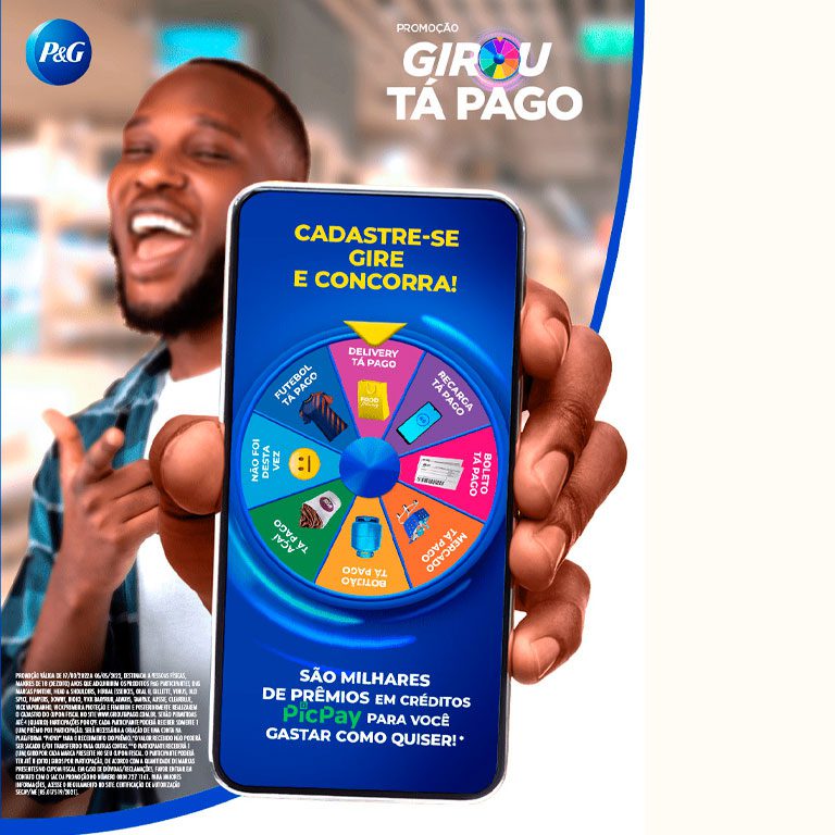 Promoção P&G 2022 - Girou, tá pago