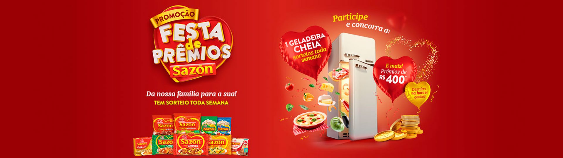 Promoção Festa de Prêmios Sazón®