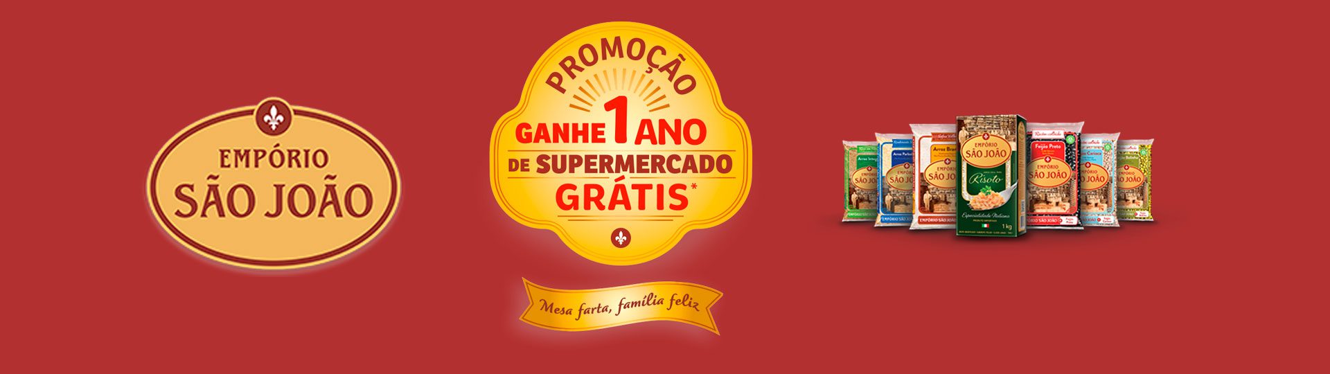 EMPORIO SÃO JOÃO - PROMOÇÃO: GANHE 1 ANO DE SUPERMERCADO