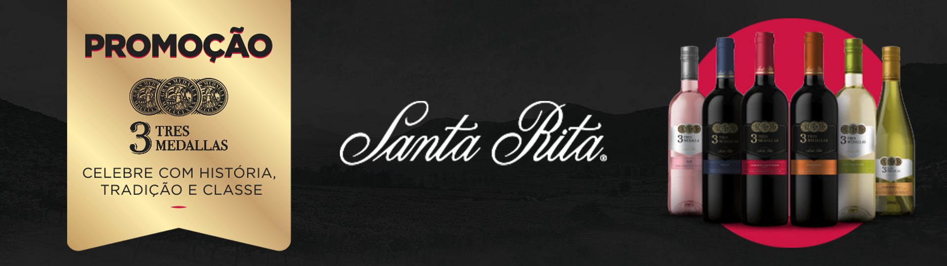 Promoção Santa Rita Tres Medallas - banner