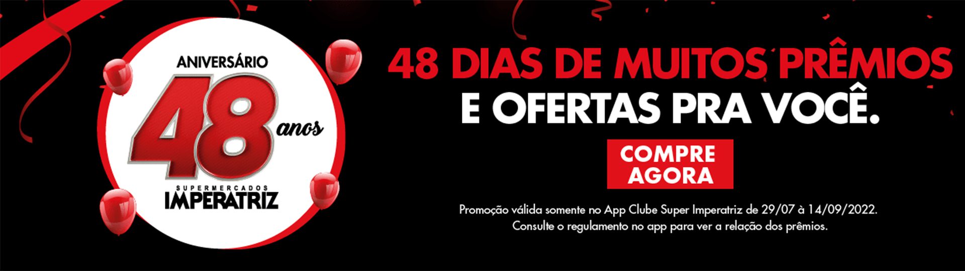 Supermercados Imperatriz Promoção: Aniversário de 48 anos banner-1920x540.86jpg