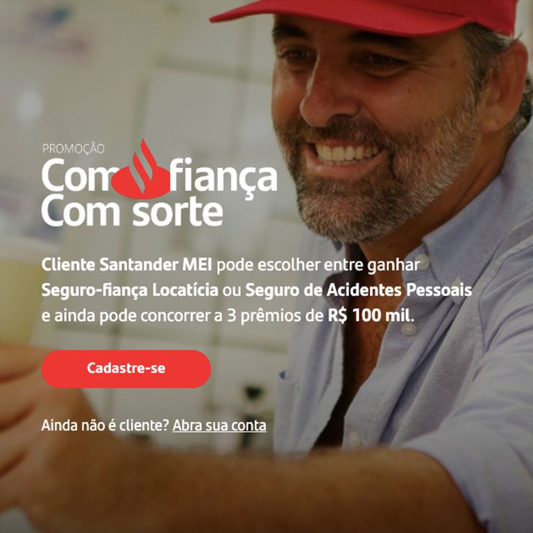 SANTANDER® - PROMOÇÃO: COM CONFIANÇA, COM SORTE 768 por 768 píxeis